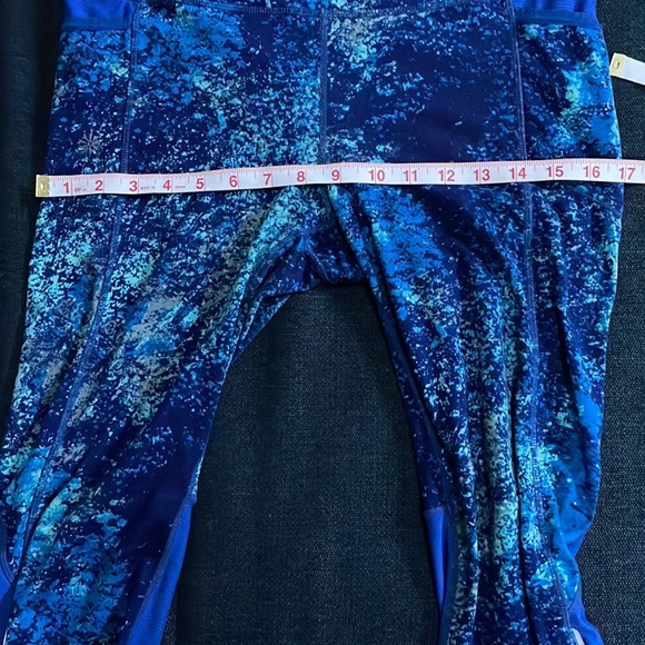ATHLETA SPLATTER BE FREE KNICKER YOGA PANTS WITH POCKETS - Picture 11 of 13
